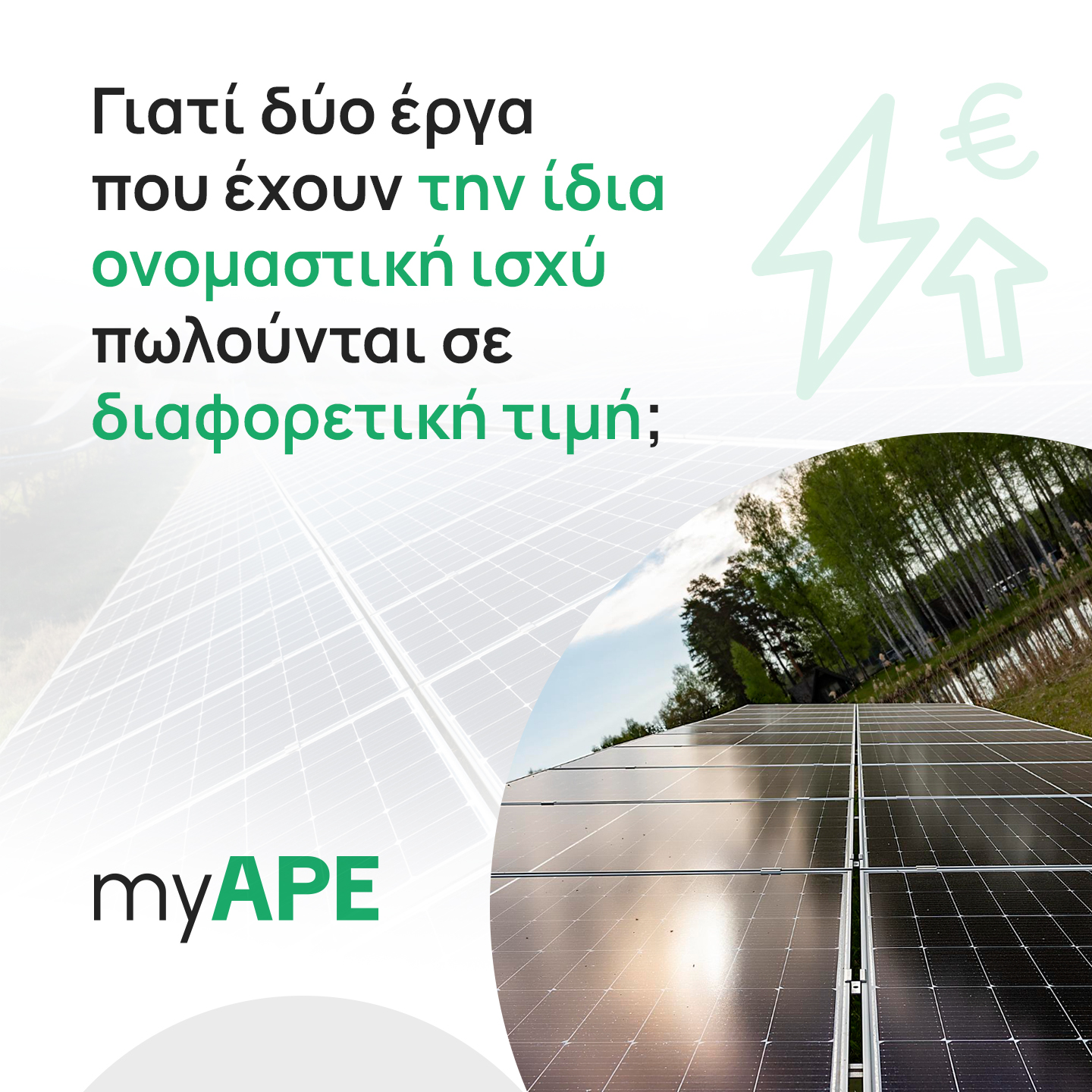myAPE.gr Energy park pricing educational campaign creative